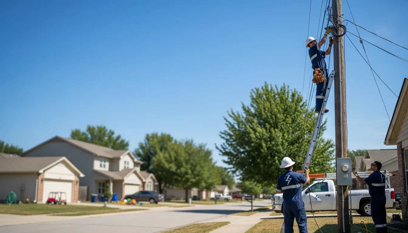 Residential electrician providing installation services in Stanton, TX